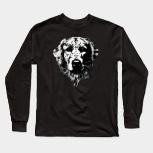 Golden Retriever Dog in black Long Sleeve T-Shirt